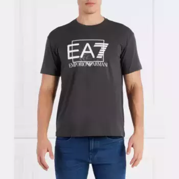 Футболка стандартного кроя Ea7, черный