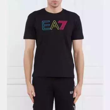 Футболка стандартного кроя Ea7, черный