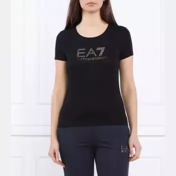 Футболка стандартного кроя Ea7, черный