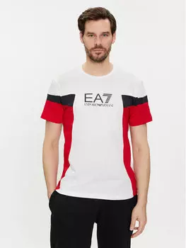 Футболка стандартного кроя Ea7 Emporio Armani, белый