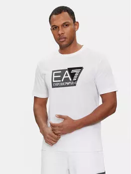 Футболка стандартного кроя Ea7 Emporio Armani, белый