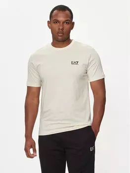 Футболка стандартного кроя Ea7 Emporio Armani, бежевый