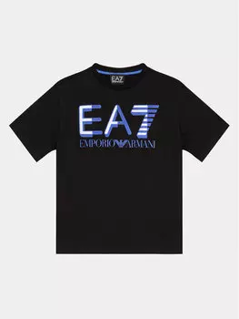 Футболка стандартного кроя Ea7 Emporio Armani, черный