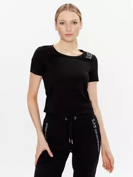 Футболка стандартного кроя Ea7 Emporio Armani, черный