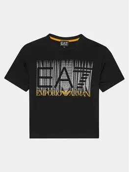 Футболка стандартного кроя Ea7 Emporio Armani, черный