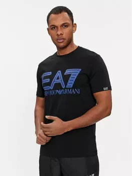 Футболка стандартного кроя Ea7 Emporio Armani, черный