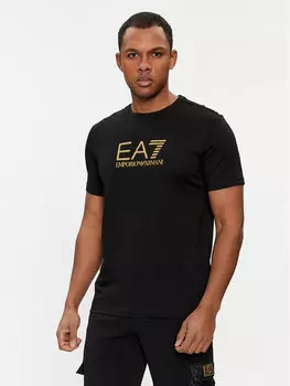 Футболка стандартного кроя Ea7 Emporio Armani, черный