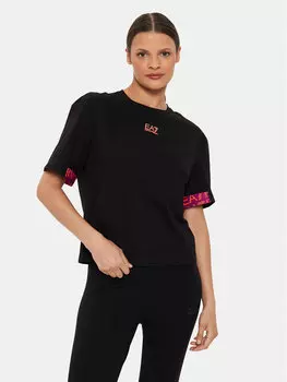Футболка стандартного кроя Ea7 Emporio Armani, черный
