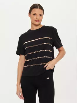 Футболка стандартного кроя Ea7 Emporio Armani, черный