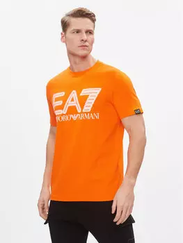 Футболка стандартного кроя Ea7 Emporio Armani, оранжевый