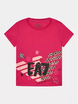 Футболка стандартного кроя Ea7 Emporio Armani, розовый