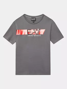 Футболка стандартного кроя Ea7 Emporio Armani, серый