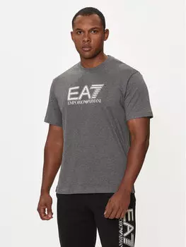 Футболка стандартного кроя Ea7 Emporio Armani, серый