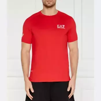 Футболка стандартного кроя Ea7, красный
