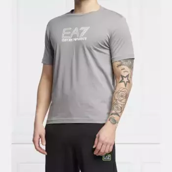 Футболка стандартного кроя Ea7, серый