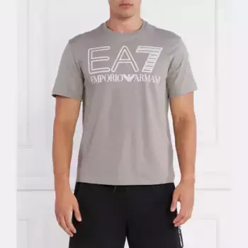 Футболка стандартного кроя Ea7, серый