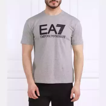 Футболка стандартного кроя Ea7, серый