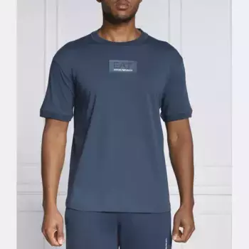 Футболка стандартного кроя Ea7, синий