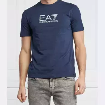 Футболка стандартного кроя Ea7, синий