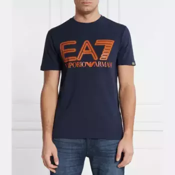 Футболка стандартного кроя Ea7, синий