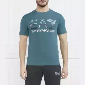 Футболка стандартного кроя Ea7, зеленый