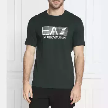 Футболка стандартного кроя Ea7, зеленый