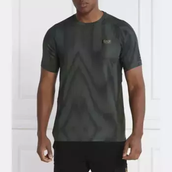 Футболка стандартного кроя Ea7, зеленый