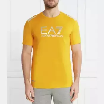 Футболка стандартного кроя Ea7, желтый