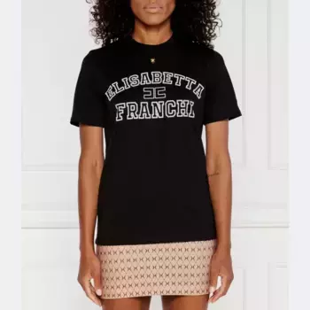 Футболка стандартного кроя Elisabetta Franchi, черный