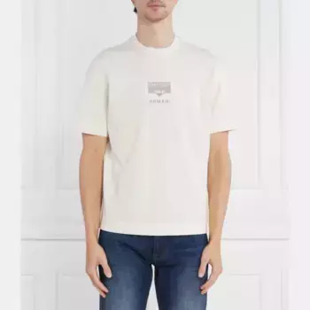 Футболка стандартного кроя Emporio Armani, экрю