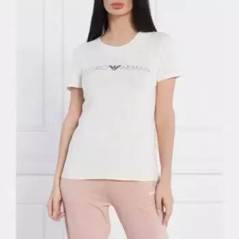 Футболка стандартного кроя Emporio Armani, бежевый