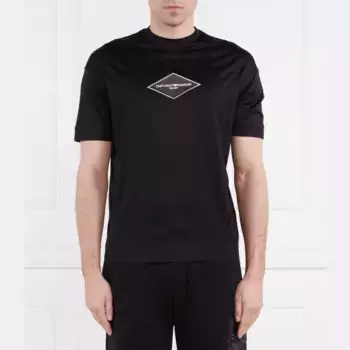 Футболка стандартного кроя Emporio Armani, черный