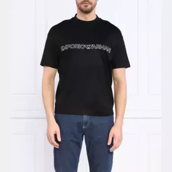 Футболка стандартного кроя Emporio Armani, черный