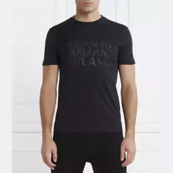 Футболка стандартного кроя Emporio Armani, черный