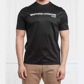 Футболка стандартного кроя Emporio Armani, черный