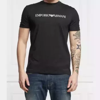 Футболка стандартного кроя Emporio Armani, черный
