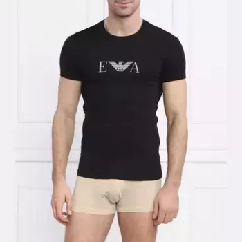 Футболка стандартного кроя Emporio Armani, черный