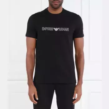 Футболка стандартного кроя Emporio Armani, черный