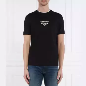 Футболка стандартного кроя Emporio Armani, черный
