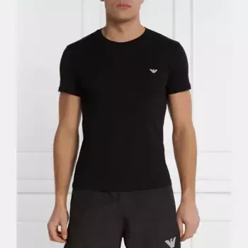 Футболка стандартного кроя Emporio Armani, черный
