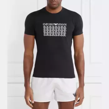 Футболка стандартного кроя Emporio Armani, черный