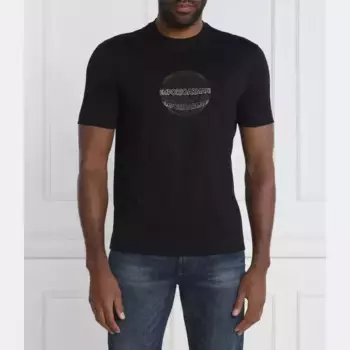 Футболка стандартного кроя Emporio Armani, черный