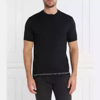 Футболка стандартного кроя Emporio Armani, черный