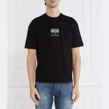 Футболка стандартного кроя Emporio Armani, черный