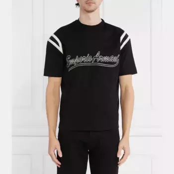 Футболка стандартного кроя Emporio Armani, черный