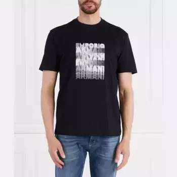 Футболка стандартного кроя Emporio Armani, черный