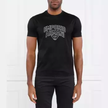 Футболка стандартного кроя Emporio Armani, черный