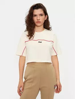 Футболка стандартного кроя Fila, экрю