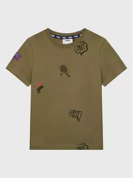 Футболка стандартного кроя Fila, зеленый