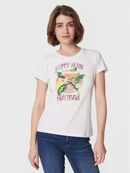 Футболка стандартного кроя Fracomina, белый